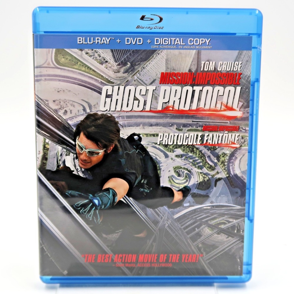 Mission Impossible Ghost Protocol Blu-ray DVD 2011 Action Movie Tom Cruise